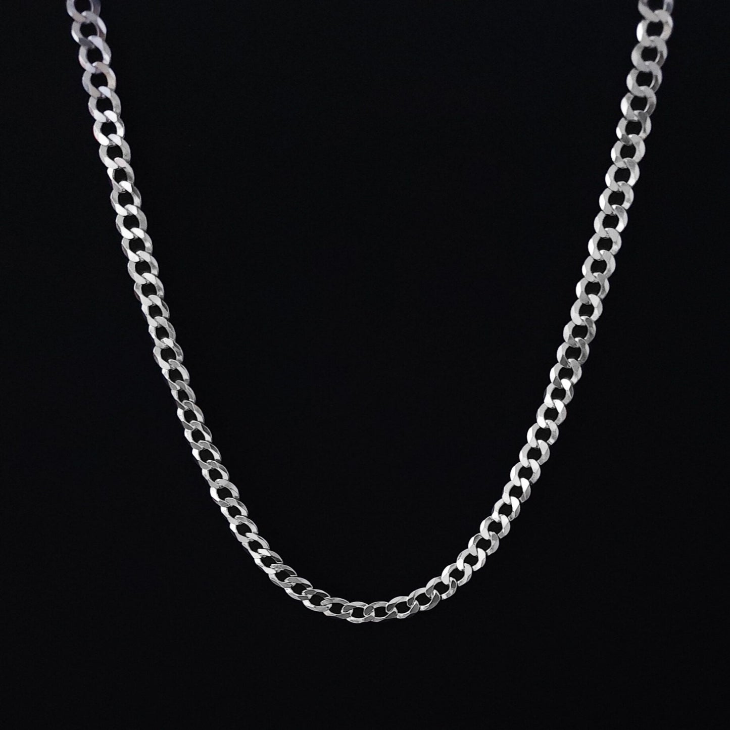 Solid Curb Chain - 925 Silver