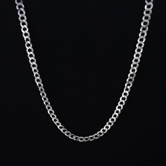 Solid Curb Chain - 925 Silver